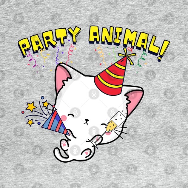 Party Animal White Cat by Pet Station